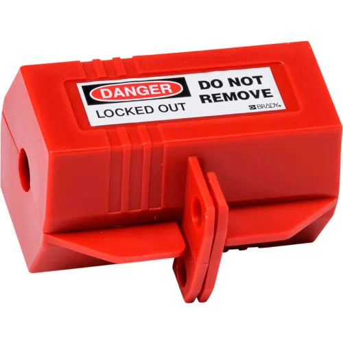 Brady® 65674 Plug Lockout 110 Volt With Danger Label, Polypropylene, 3-1/8"W x 2"H