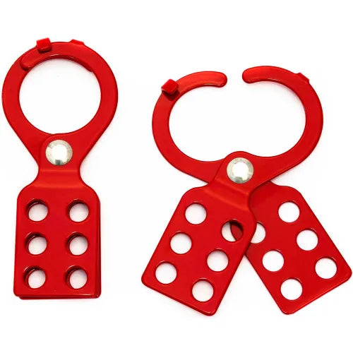 ZING RecycLockout Lockout Tagout Hasp, 1" Steel with Tabs, 7106