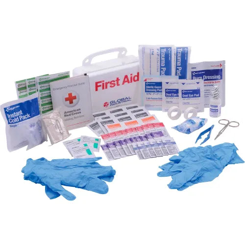 Global Industrial™ First Aid Kit, 10 Person, ANSI Compliant, Plastic Case