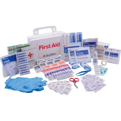 Global Industrial™ First Aid Kit, 25 Person, ANSI Compliant, Plastic Case