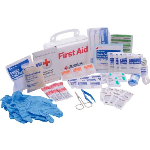 Global Industrial™ First Aid Kit, 10 Person, Plastic Case