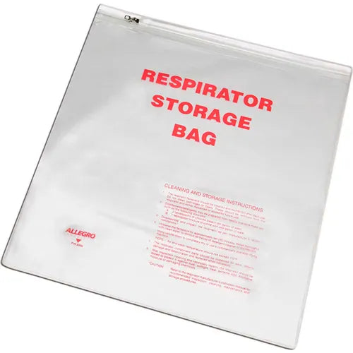 Allegro 2000 Respirator Storage Bag with Zipper, 14" x 16"
