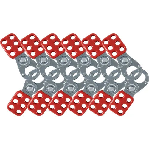 Brady® 65375 Steel Lockout Hasp, 1" Jaw Clearance, 12/Pk, Steel, 1-3/4"W x 4-1/2"H