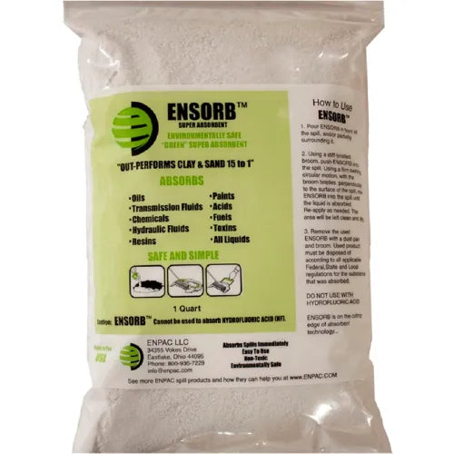 ENPAC® ENSORB® Super Absorbent, 1 Quart Zip-Seal Bags, Case of 12