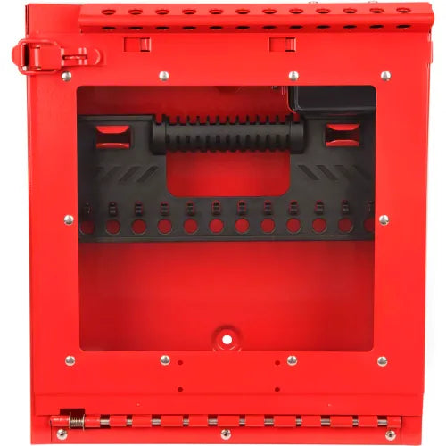 MasterLock® Wall Mount Group Lock Box With Window, Red, S3502