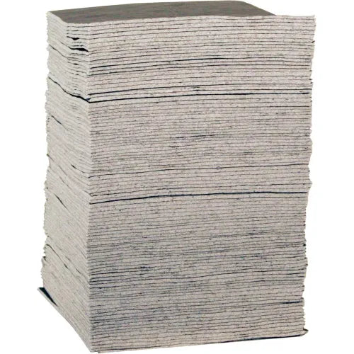 EverSoak® Medium-Duty Absorbent Pads, 29 Gallon Capacity, 15" x 19", 100 Pads/Case