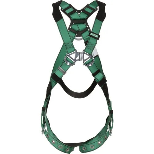 MSA 10196642 V-Form&#8482; Harness, Standard, Back D-Ring, Tongue Buckle Leg Straps