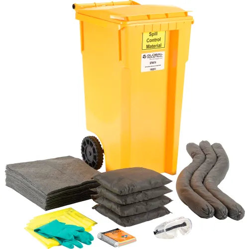 Global Industrial&#153; Universal Wheeled Spill Kit, 30 Gallon