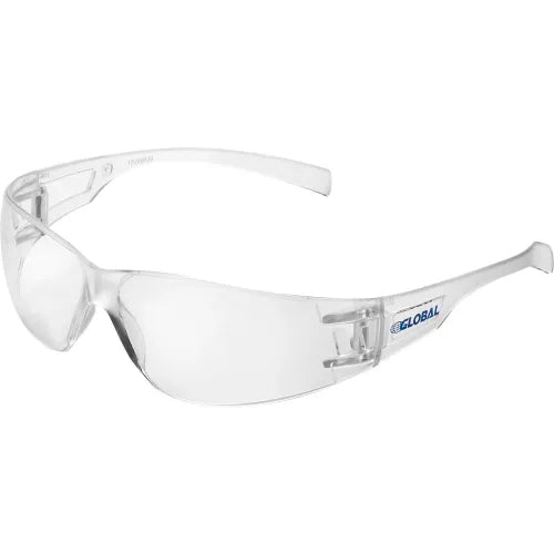 Global Industrial&#153; Frameless Safety Glasses, Anti-Fog, Clear Lens - Pkg Qty 12