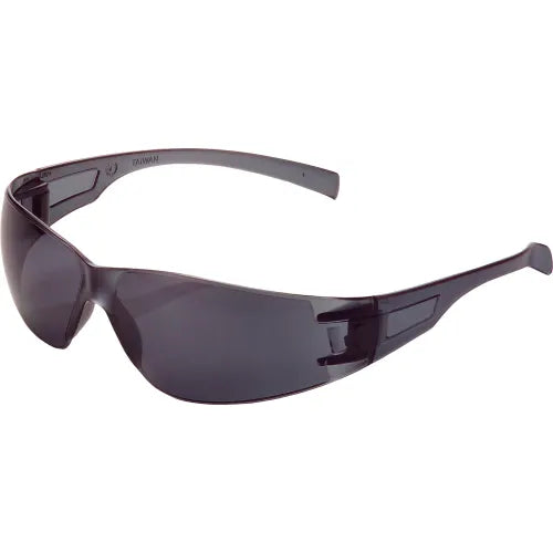 Global Industrial&#153; Frameless Safety Glasses, Scratch Resistant, Smoke Lens - Pkg Qty 12