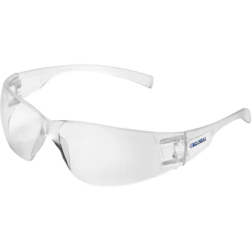 Global Industrial&#153; Frameless Petite Safety Glasses, Scratch Resistant, Clear Lens - Pkg Qty 12