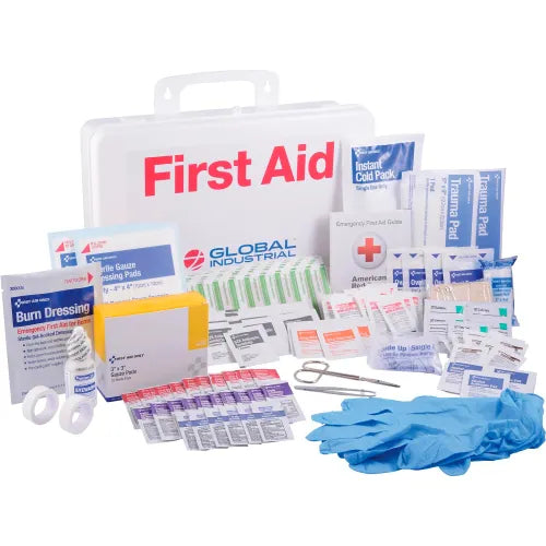 Global Industrial&#153; First Aid Kit, 50 Person, ANSI Compliant, Plastic Case