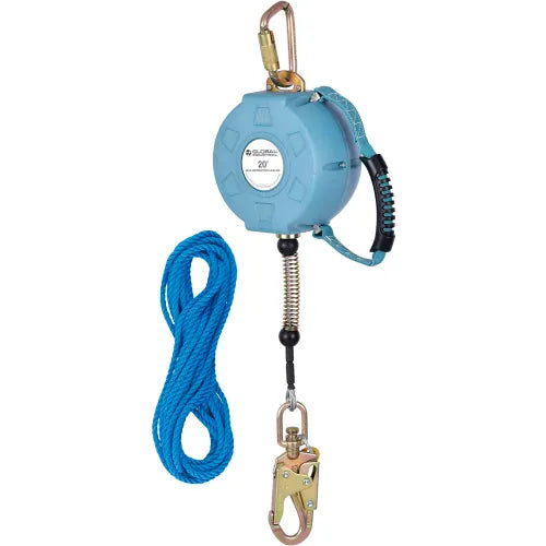 Global Industrial&#153; 20'L Contractor Self Retracting Lifeline, Galvanized Cable