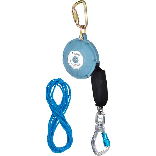 Global Industrial&#153; 20'L Contractor Self Retracting Lifeline, Dyneema Web, Aluminum Carabiner