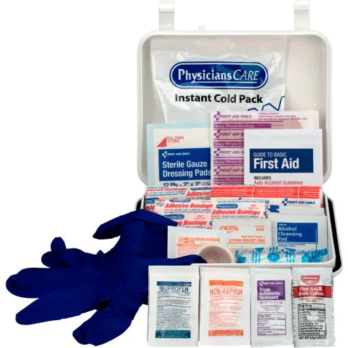 First Aid Only Travel First Aid Kit, Plastic Case, 68 Piece