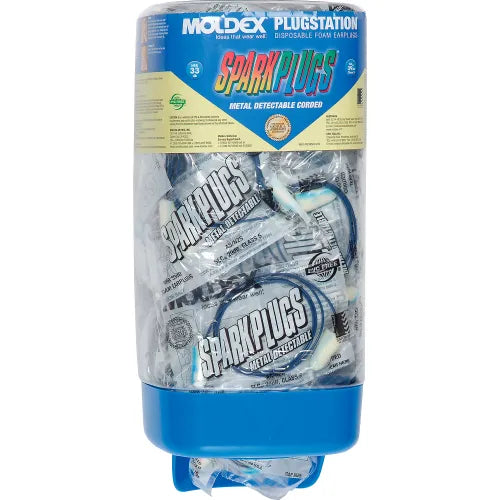 Moldex 6881 Metal Detectable SparkPlugs&#174; PlugStation&#174; Dispenser, Corded, 33dB, 150 Pairs