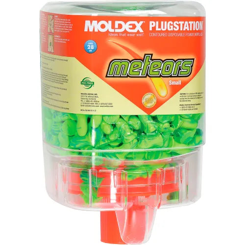 Moldex 6634 Meteors&#174; Earplug PlugStation&#174; Dispenser, Small, NRR 28dB, 250 Pairs/Dispenser