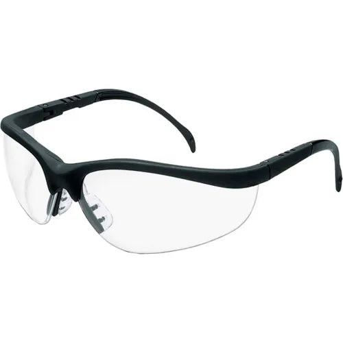 MCR Safety&#174; Klondike&#174; KD110AF Safety Glasses KD1, MatteBlack Frame, Clear Anti-Fog Lens