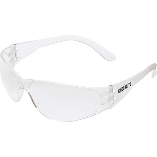 MCR Safety CL110AF Crews Checklite Safety Glasses, Clear Lens, Clear Frame, Anti-Fog