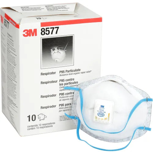 3M&#8482; 8577 P95 Disposable Particulate Respirators, Box of 10