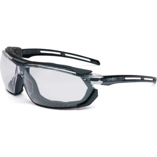 Uvex&#174; Tirade S4040 Safety Glasses, Black Frame, Clear Lens, Anti-Fog